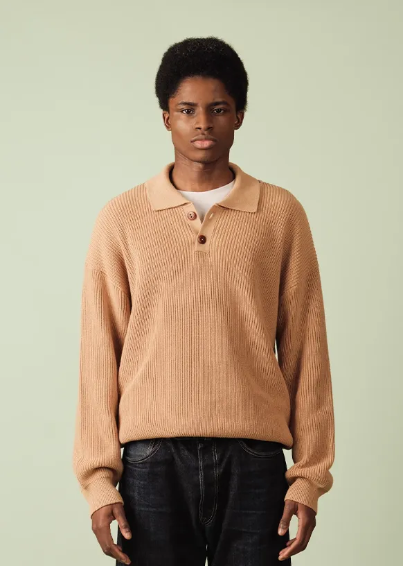polo manche longue nitto knit wear automne 2025 mode homme