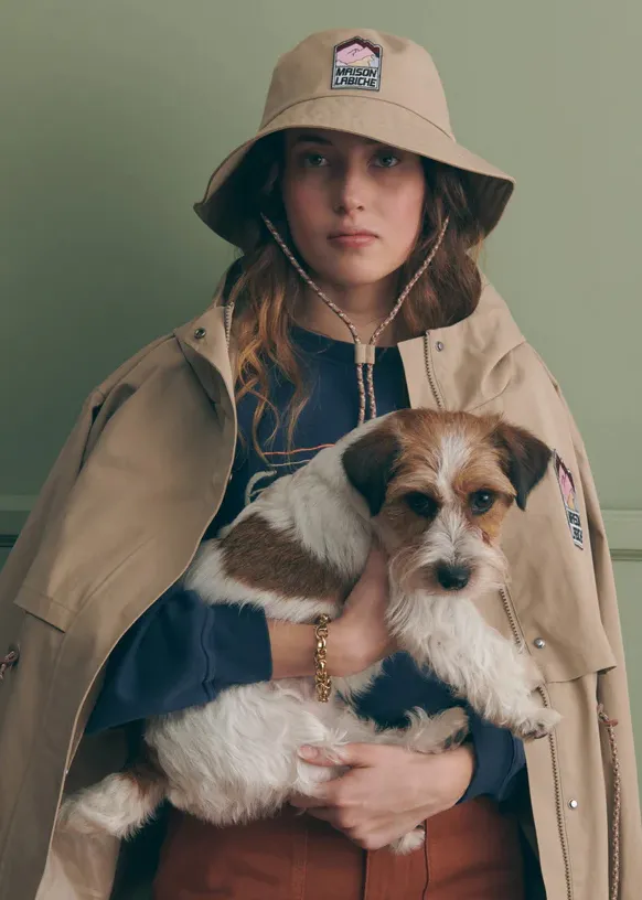 bob brantome mixte unisexe beige Maison Labiche Paris France patch montagne