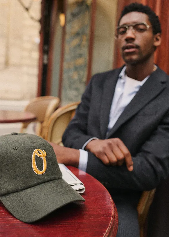 casquettes cap baseball octobre editions 47 collaboration flanelle kaki gris homme automne