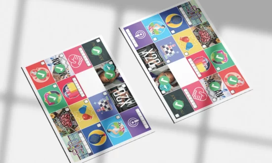 exemple grille cases bingo objectifs persos visuel ludique developpement