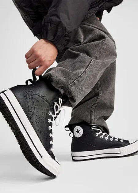 sneakers converse all star montante noire deperlante waterproof