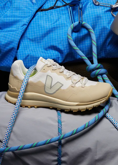 sneakers veja derpelant fitz roy gravel responsable ethique beige