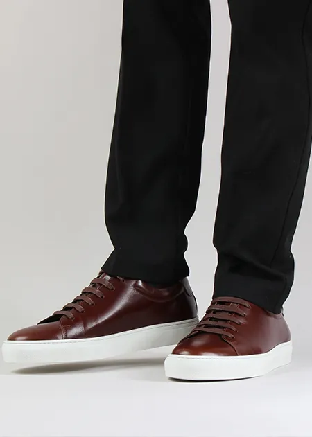 sneakers waterproof impermeable national standard edition 3 patina cognac cuir