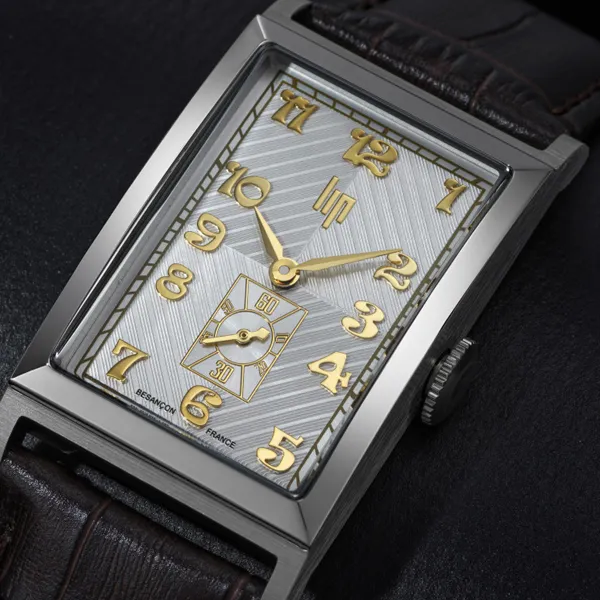 montre homme cuir or churchil Lip T24 made in France