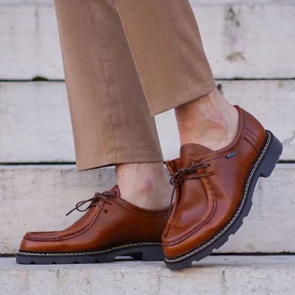 chaussure homme Pellet Macho alternative Paraboot Michael cuir marron