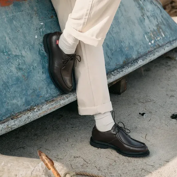 chaussure homme ethique Zeta Saojo alternative Paraboot Michael cuir vegetal vegan