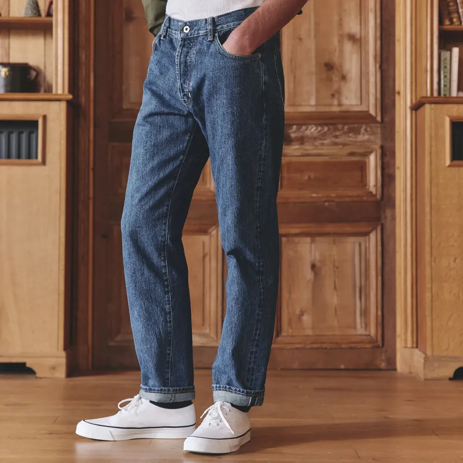 jean Ultime Asphalte coton bio homme denim bleu