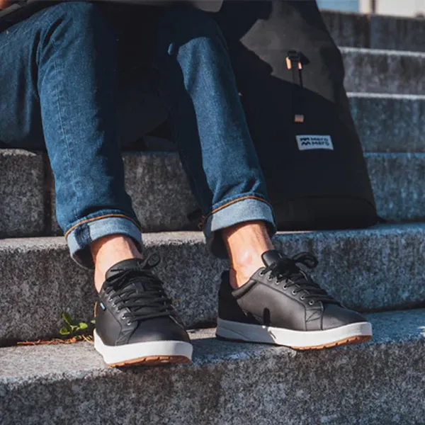 sneakers impermeables pluie responsables Saola Cannon M waterproof noir